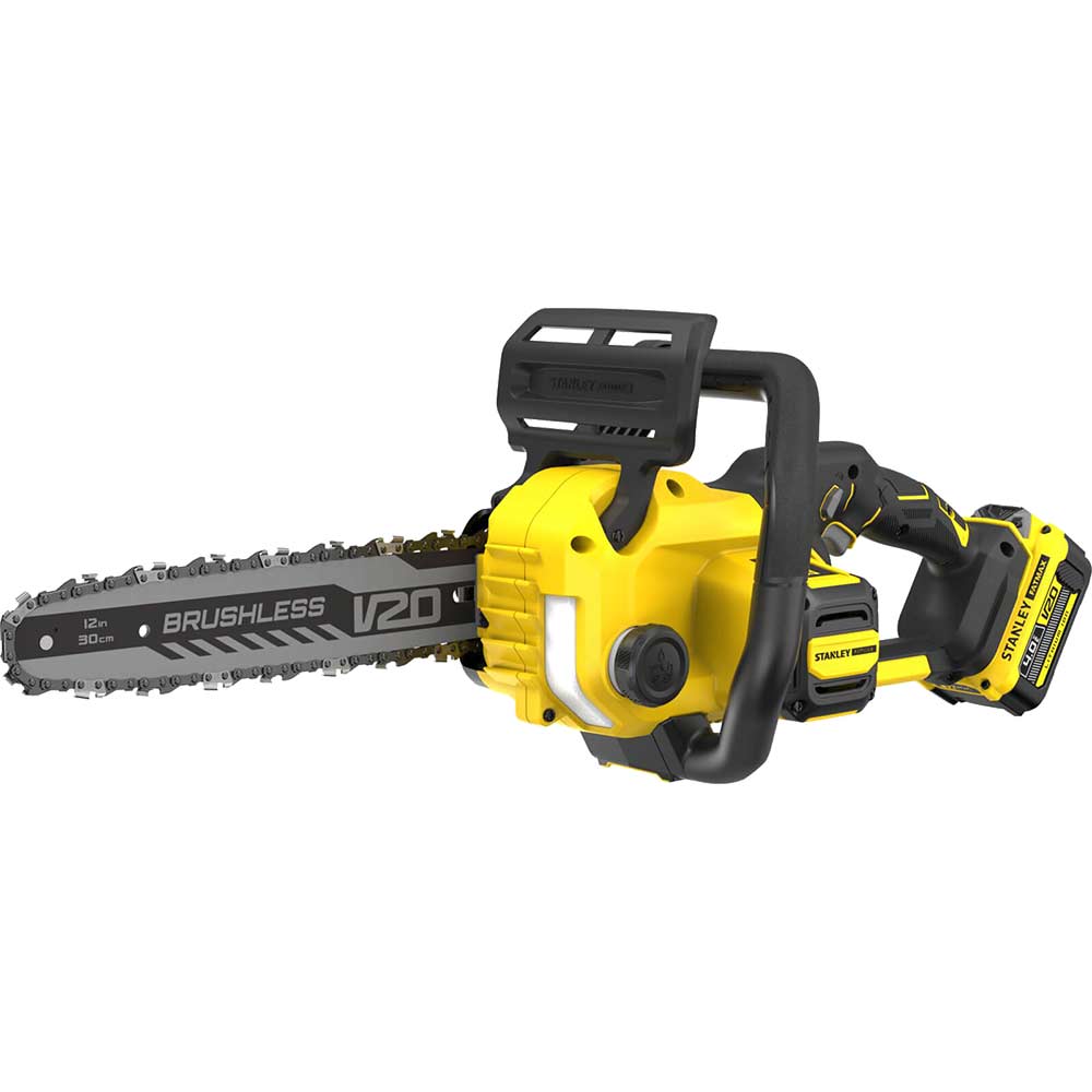 Stanley Fatmax V20 SFMCCS730 18v Cordless Brushless Chainsaw 300mm 1 x 4ah Li-ion Charger