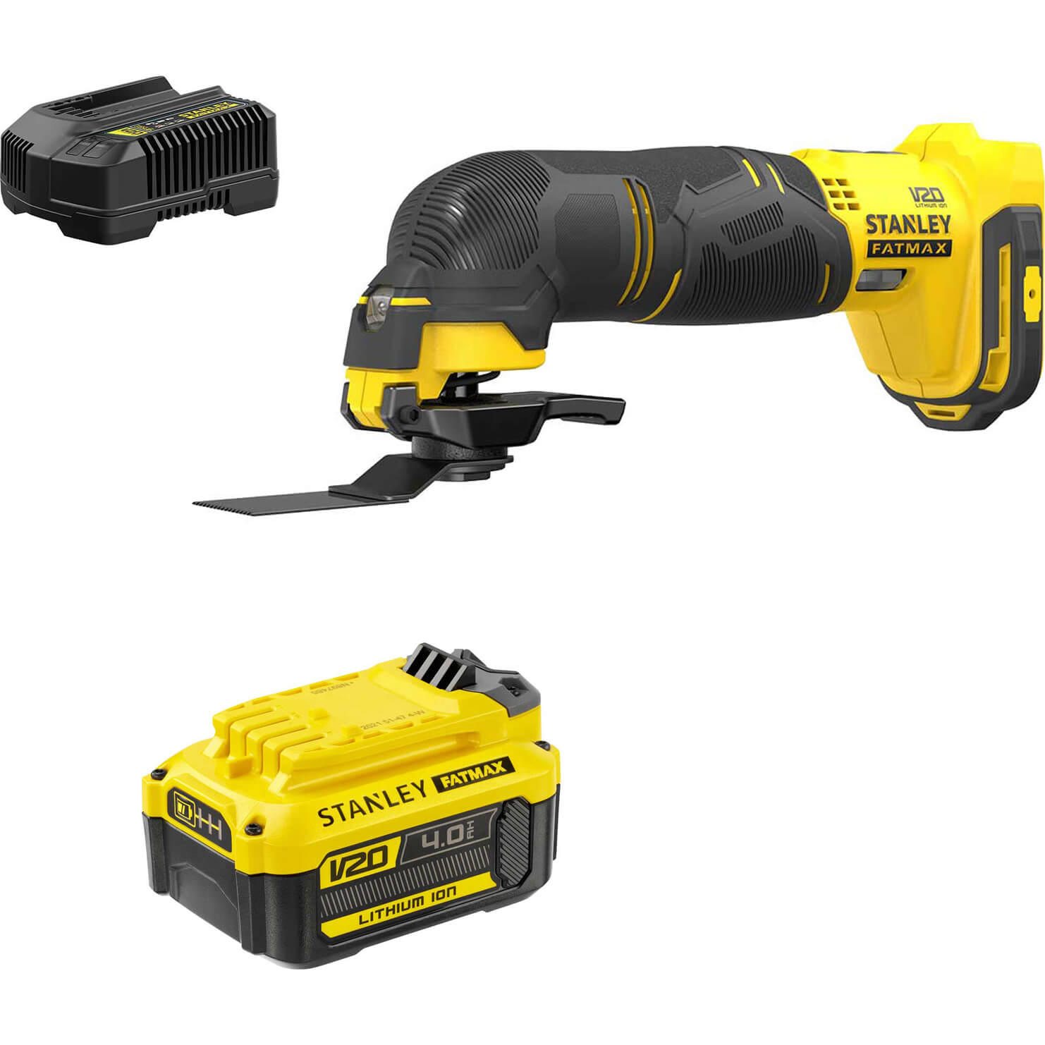 Stanley Fatmax V20 SFMCE500 18v Cordless OIS Oscillating Multi Tool 1 x 4ah Li-ion Battery Charger No Case