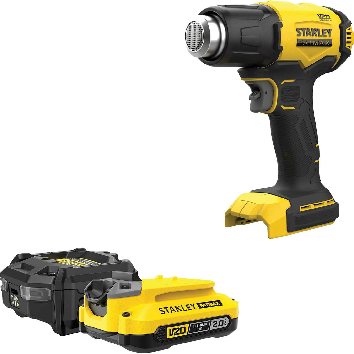 Stanley Fatmax V20 SFMCE530 18v Cordless Hot Air Heat Gun 1 x 2ah Li-ion Charger No Case