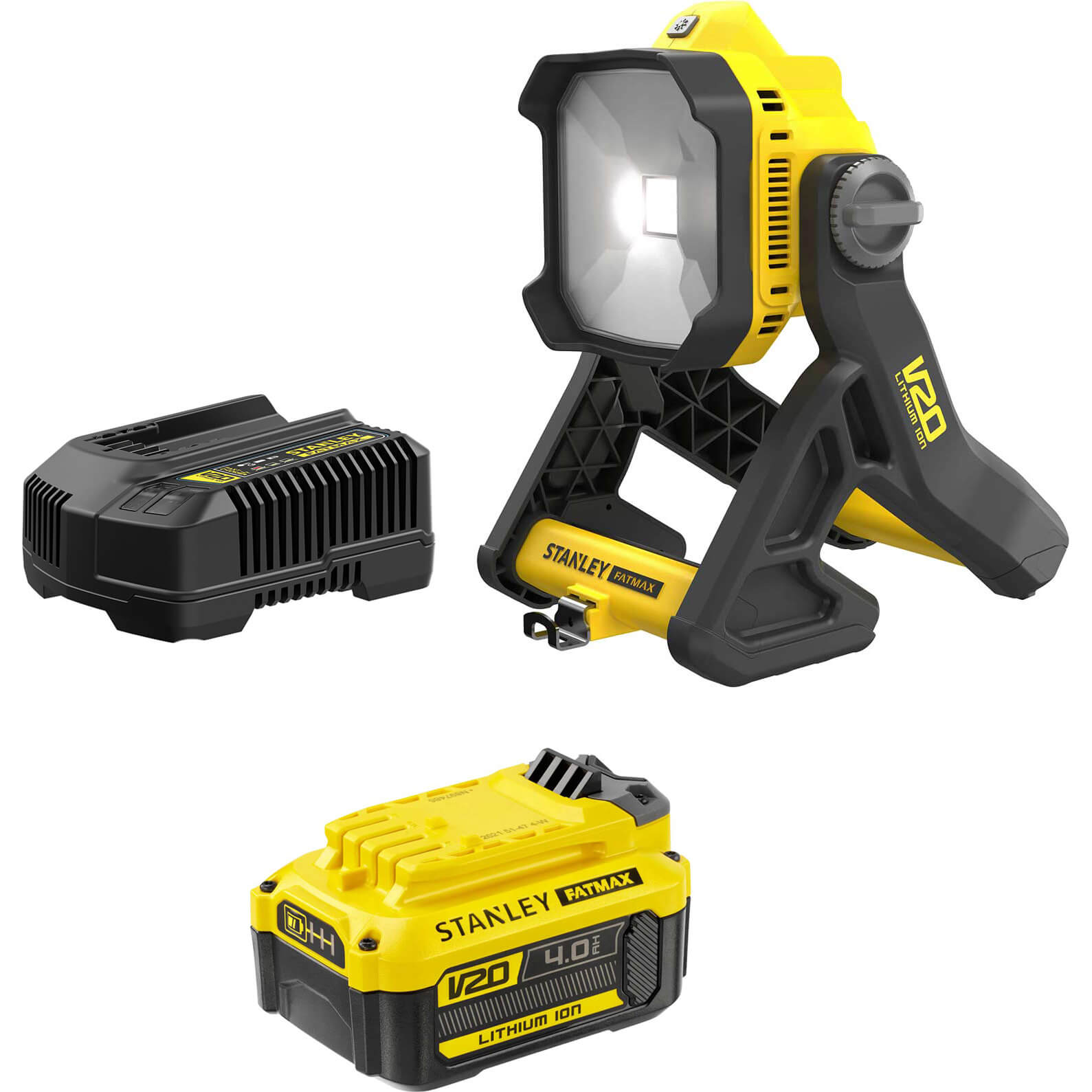Stanley Fatmax V20 SFMCL030 18v Cordless Area Work Light 1 x 4ah Li-ion Charger No Case