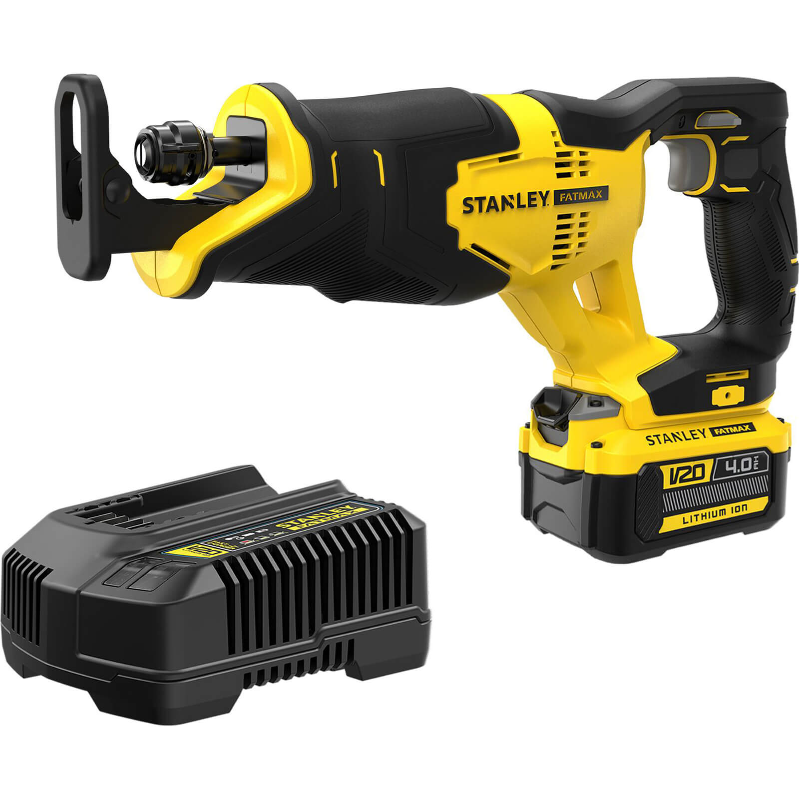 Stanley Fatmax V20 SFMCS300 18v Cordless Reciprocating Saw 1 x 4ah Li-ion Battery Charger No Case