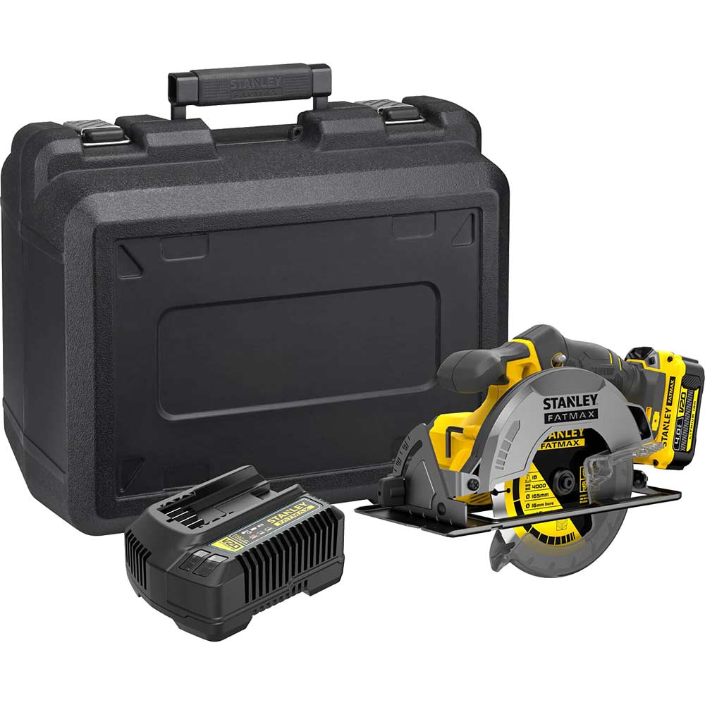 Stanley Fatmax V20 SFMCS500 18v Cordless Circular Saw 165mm 1 x 4ah Li-ion Battery Charger No Case
