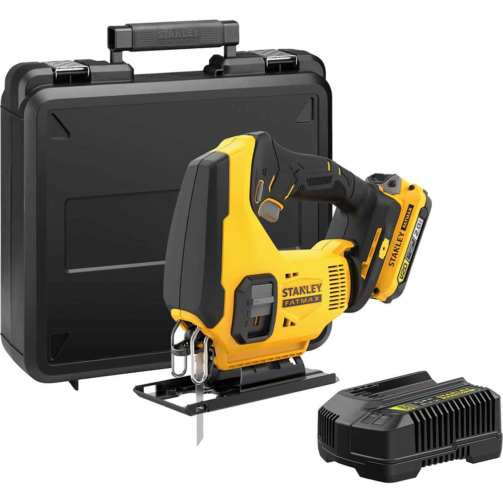 Stanley Fatmax V20 SFMCS600 18v Cordless Jigsaw 1 x 2ah Li-ion Battery Charger Case