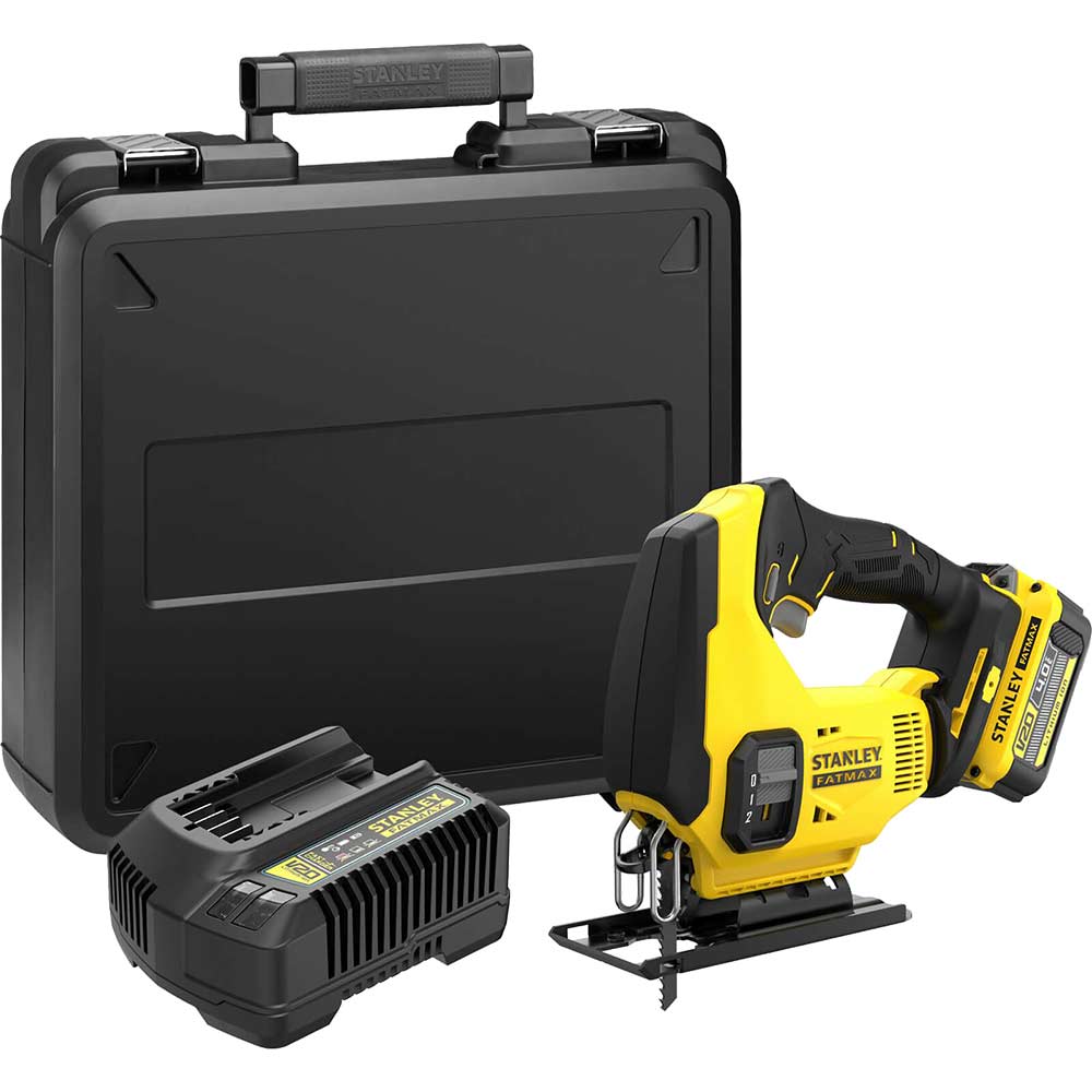 Stanley Fatmax V20 SFMCS600 18v Cordless Jigsaw 1 x 4ah Li-ion Battery Charger Case