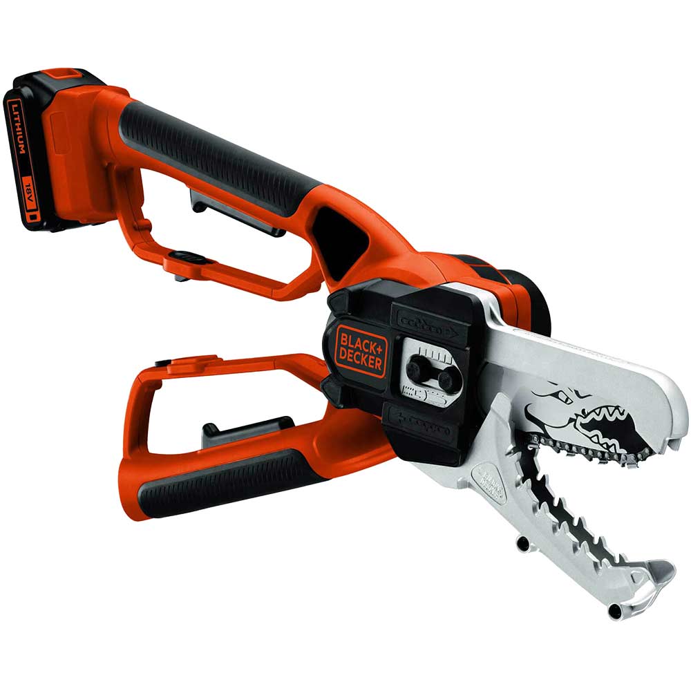 Image of Black and Decker GKC1000 18v Cordless Alligator Powered Lopper 1 x 2ah Li-ion Charger