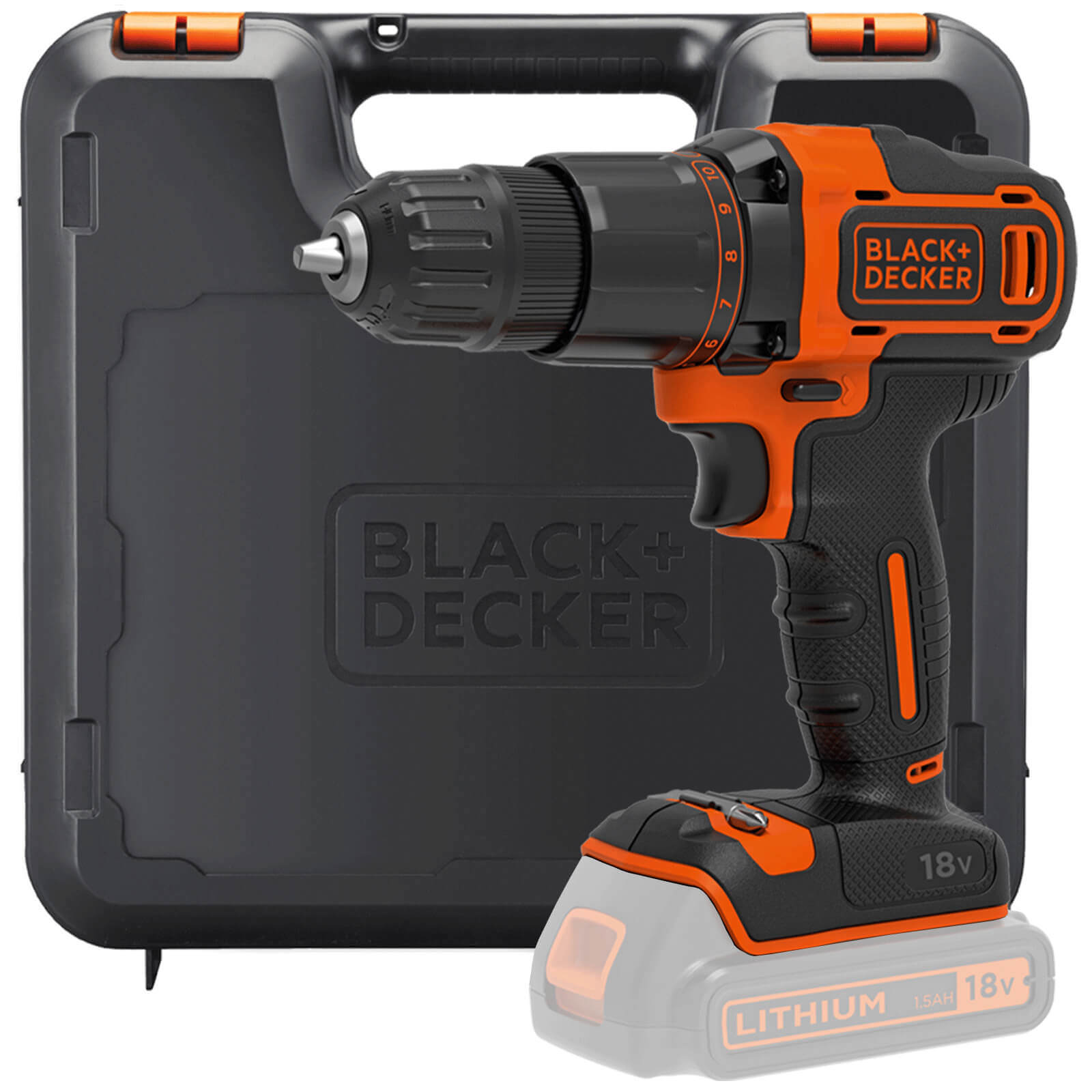 Image of Black and Decker BCD700S 18v Cordless Combi Drill No Batteries No Charger Case