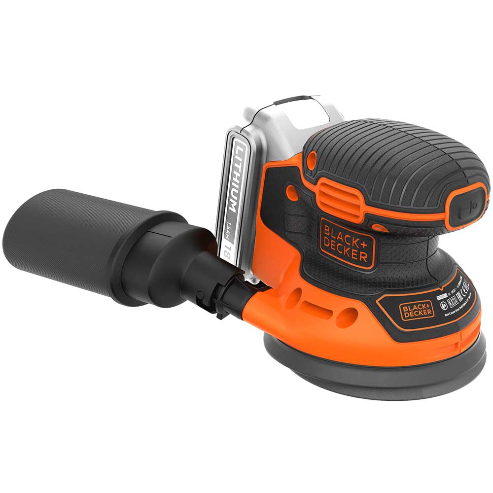 Image of Black and Decker BDCROS18 18v Cordless Disc Sander 125mm No Batteries No Charger No Case