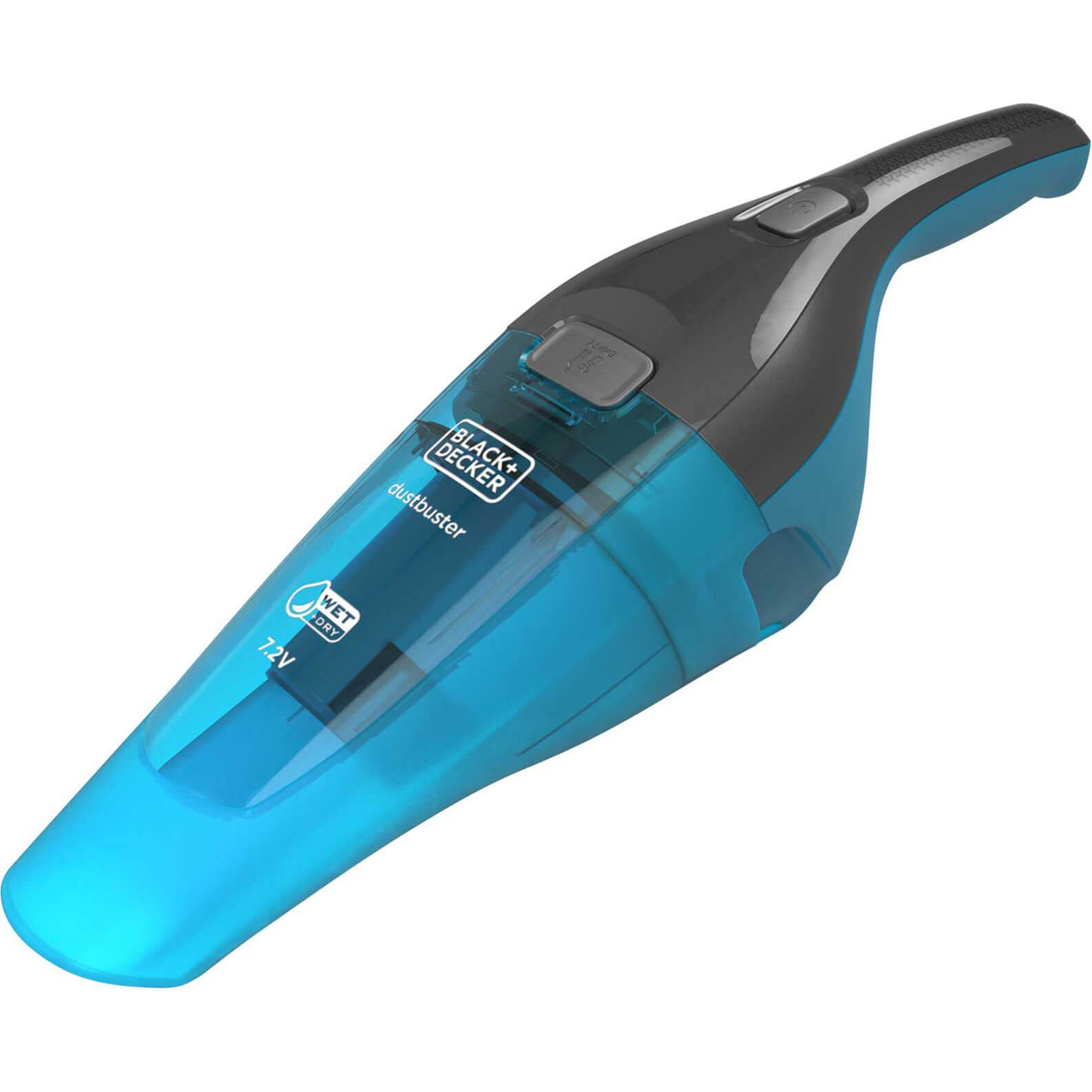 Black and Decker WDC215WA 7.2v Cordless Wet and Dry Dustbuster Hand Vacuum 1 x 1.5ah Integrated Li-ion Charger No Case