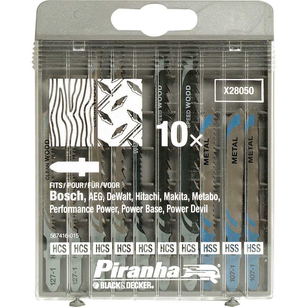 Black /& Decker Piranha Jigsaw Blades Saw HCS Wood Bosch Makita Dewalt X23073