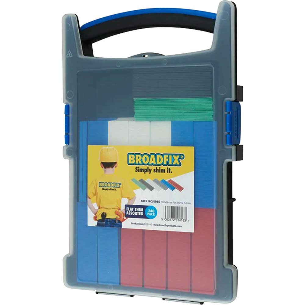 Broadfix Flat Packers Shim Assortment in Carry Case Pack of 240