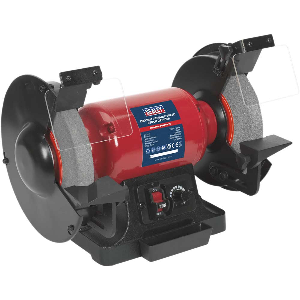 Sealey BG200WVS Bench Grinder 200mm Variable Speed 240v