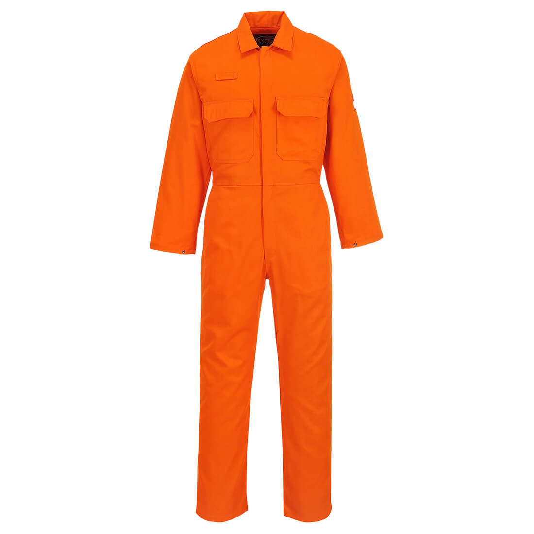 Image of Biz Weld Mens Flame Resistant Overall Orange S 32"