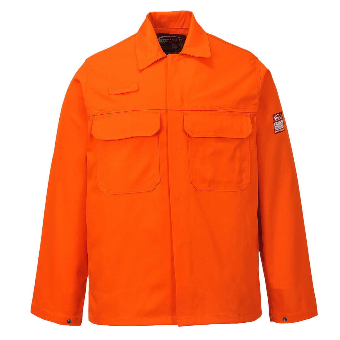 Image of Biz Weld Mens Flame Resistant Jacket Orange 3XL