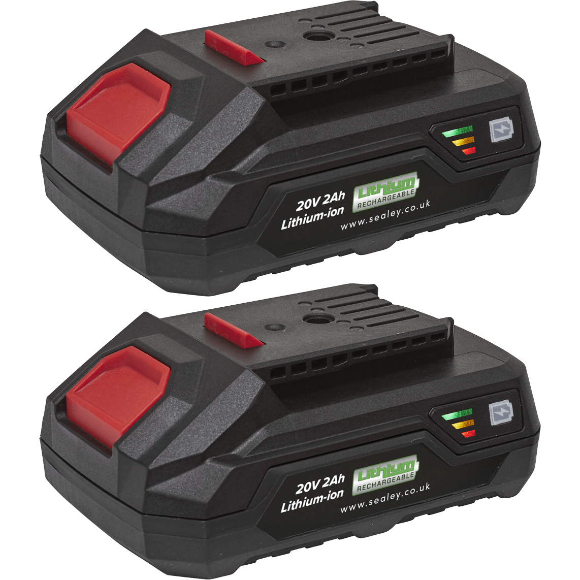Photos - Power Tool Battery Sealey BK02 20v Cordless SV20V Li-ion Battery 2ah Pack of 2 2ah 