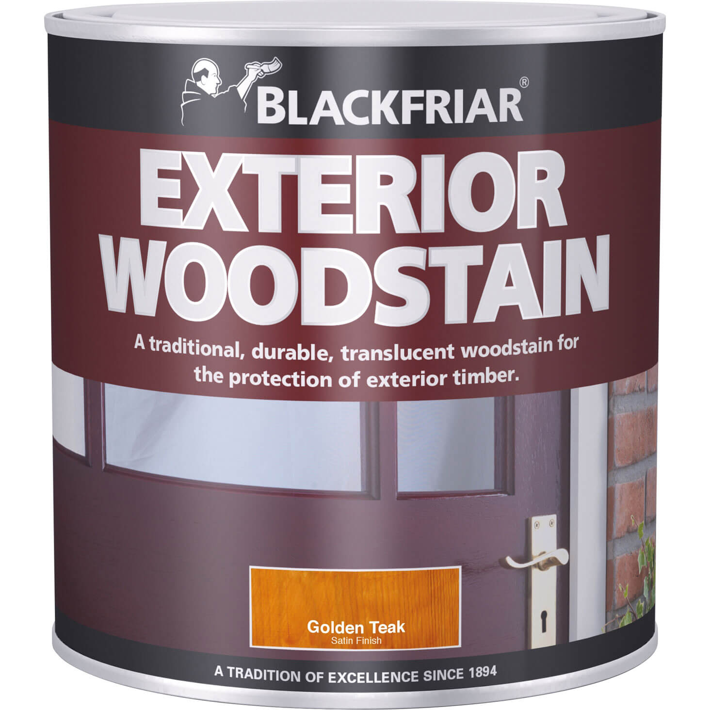 Image of Blackfriar Traditional Exterior Woodstain Ebony 500ml
