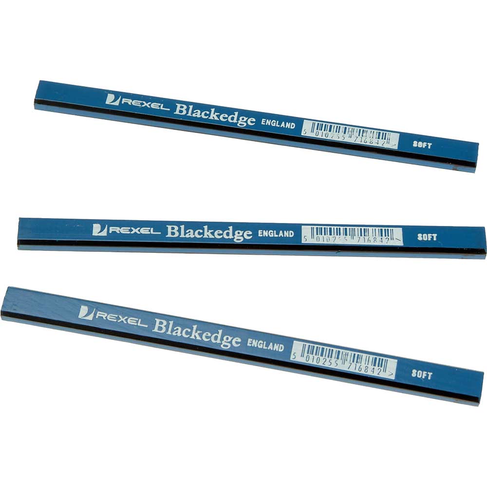 Photos - Other Hand Tools Blackedge Carpenters Pencils Soft Pack of 12 BLAB