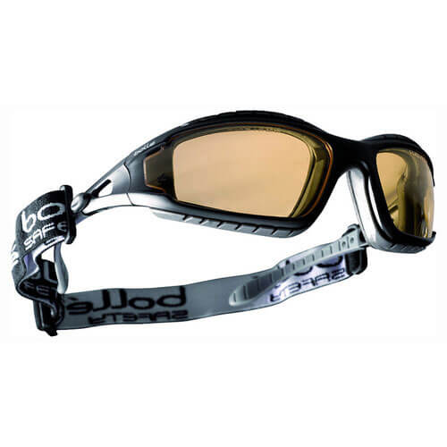 Image of Bolle Tracker TRACPSJ Polycarbonate Yellow Safety Glasses