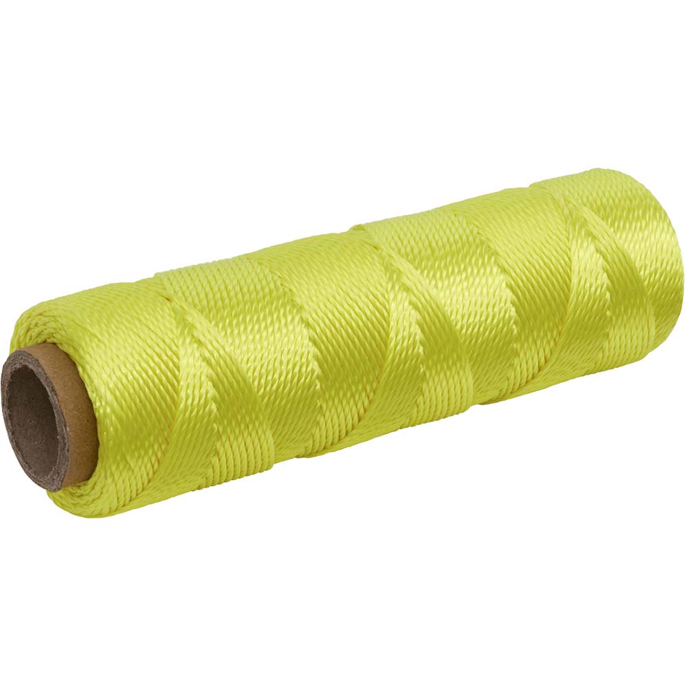 Sealey Braided Nylon Brick Line Spool 76m Yellow