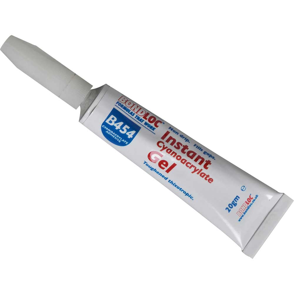 Bondloc B454 Thixotropic Non Drip Cyanoacrylate Adhesive Gel 20g