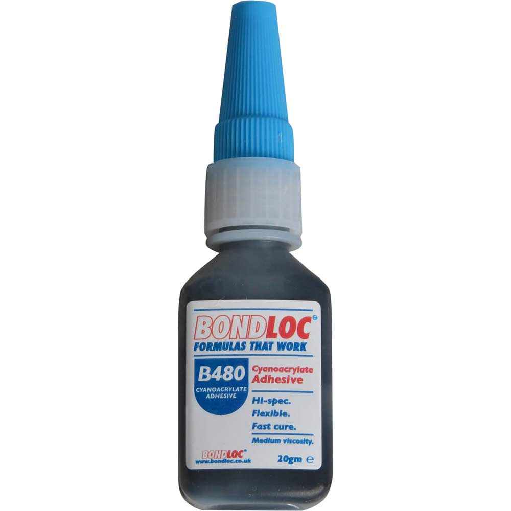 Photos - Sealant / Adhesive Bondloc B480 Black Rubber Toughened Cyanoacrylate Adhesive 20g B480-20