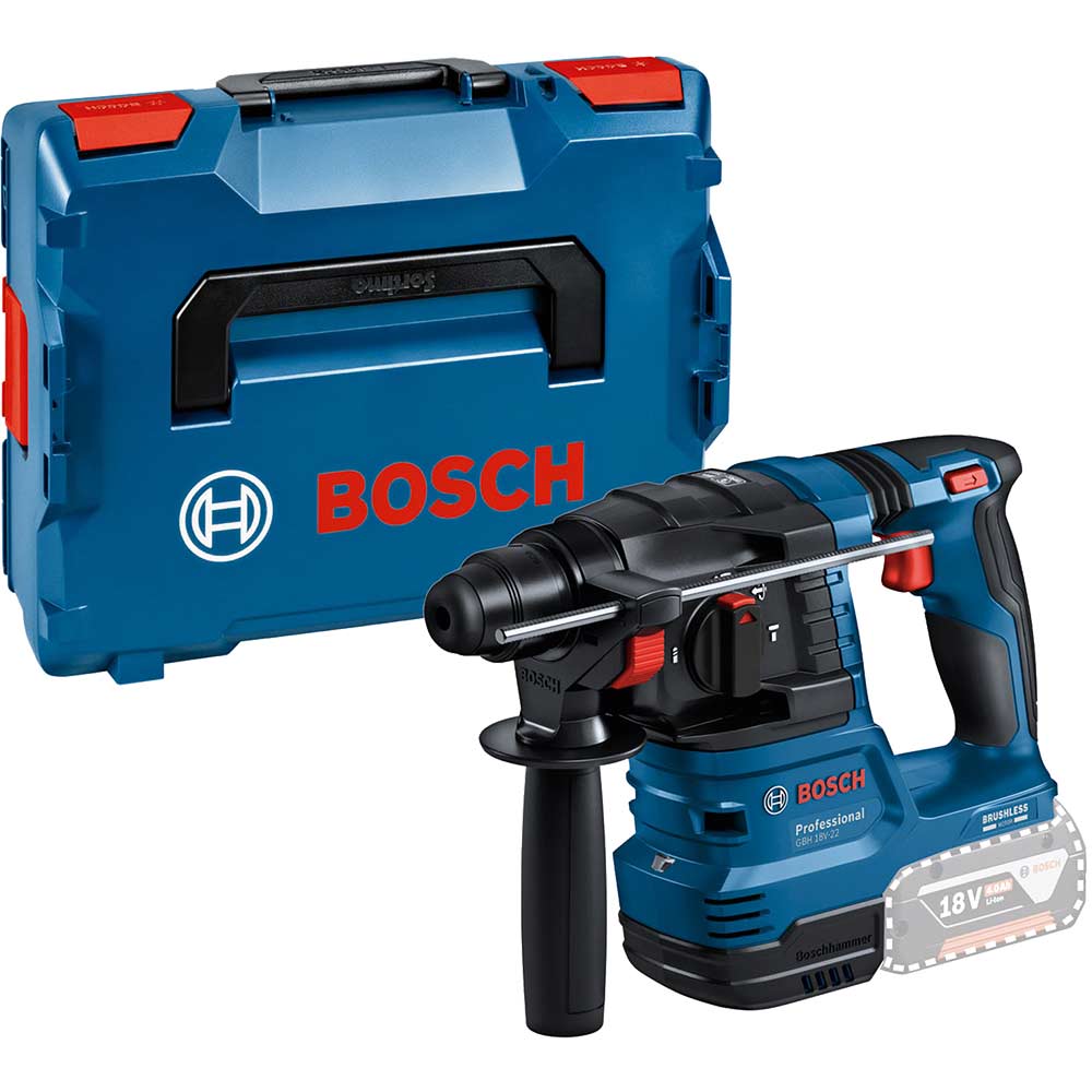 Bosch GBH 18V-22 18v Cordless Brushless SDS Plus Rotary Hammer Drill No Batteries No Battery Charger Case