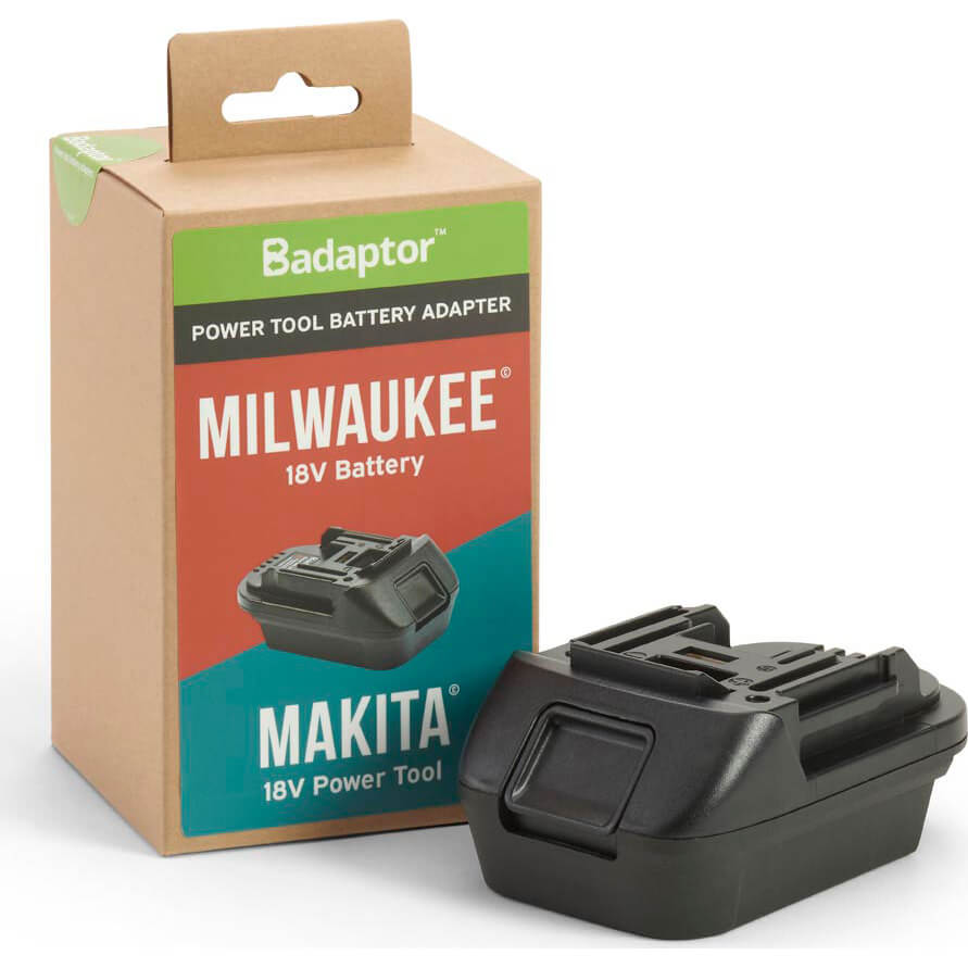 Image of Badaptor Battery Adaptor Milwaukee 18v Battery to Makita Power Tools