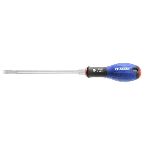 Image of Expert by Facom Flared Slotted Bolster Screwdriver 8mm 150mm