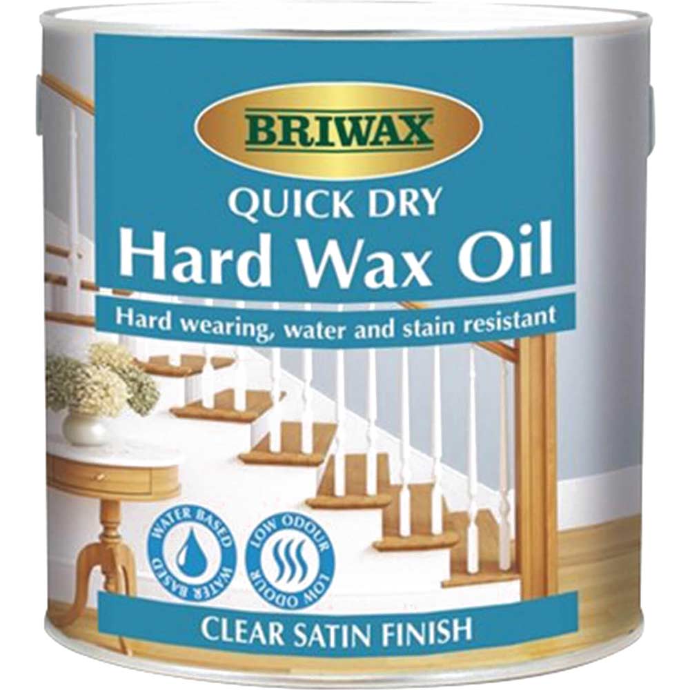 Image of Briwax Quick Dry Hard Wax Oil 1l Clear Satin