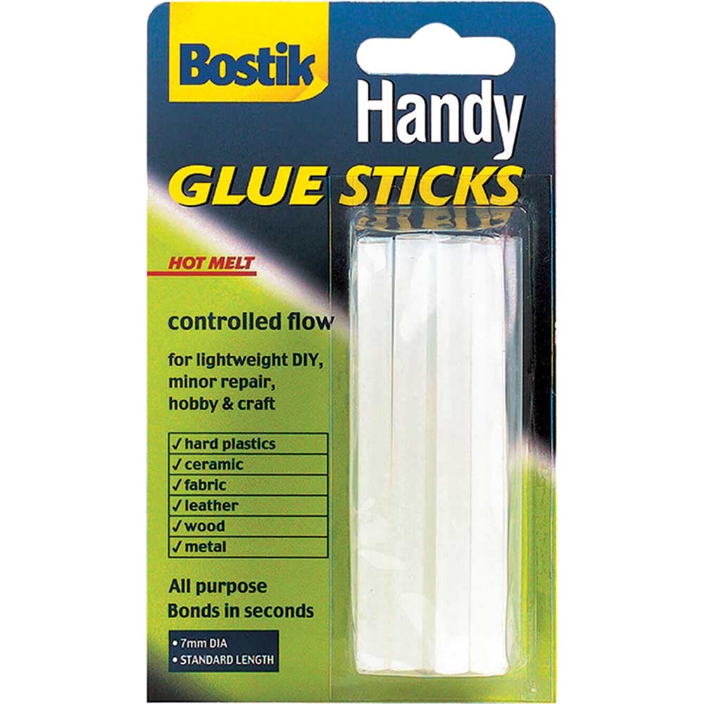 Image of Bostik All Purpose Glue Sticks for Handy Glue Gun 8mm 102mm Pack of 14