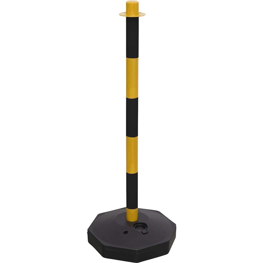 Image of Sealey Black Yellow Post and Base