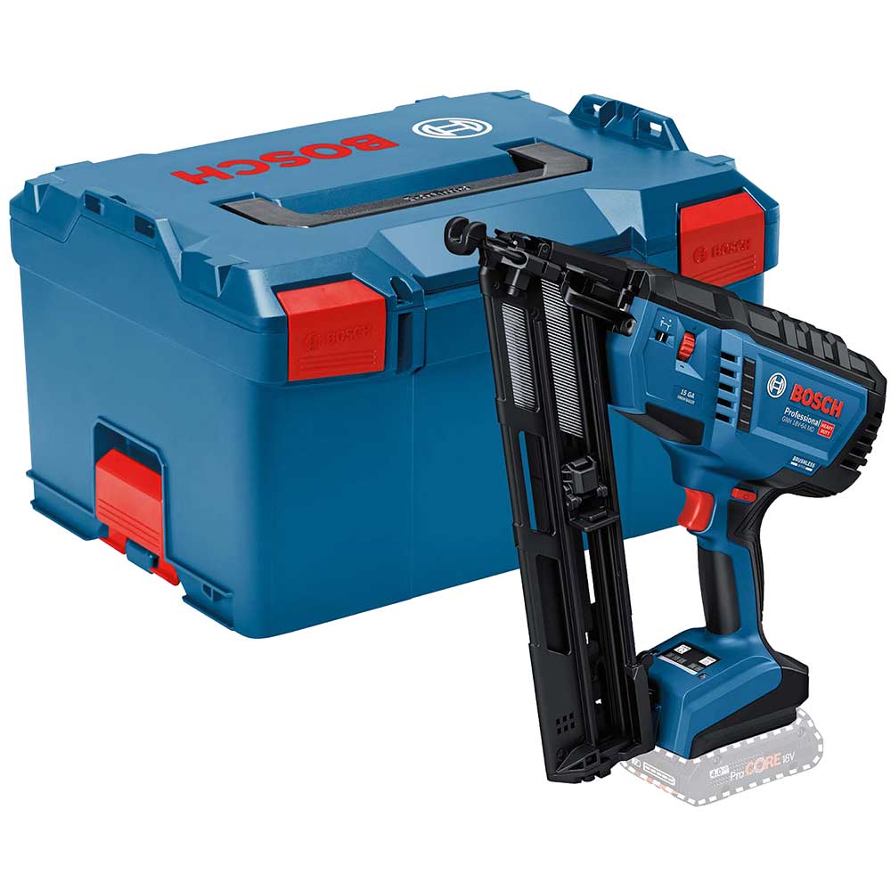 Bosch GNH 18V-64 MD 18v Cordless 15 Gauge 2nd Fix Nail Gun No Batteries No Battery Charger Case