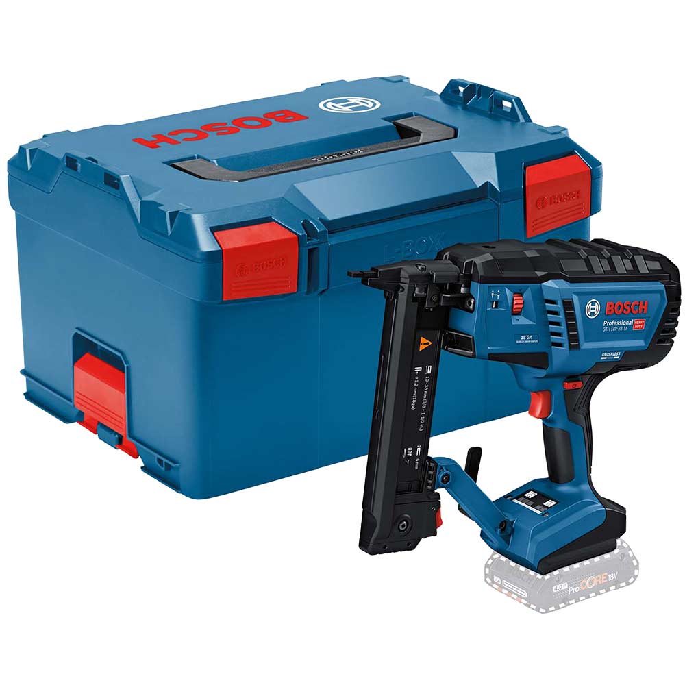 Bosch GTH 18V-38 M 18v Cordless Narrow Crown Stapler No Batteries No Battery Charger Case