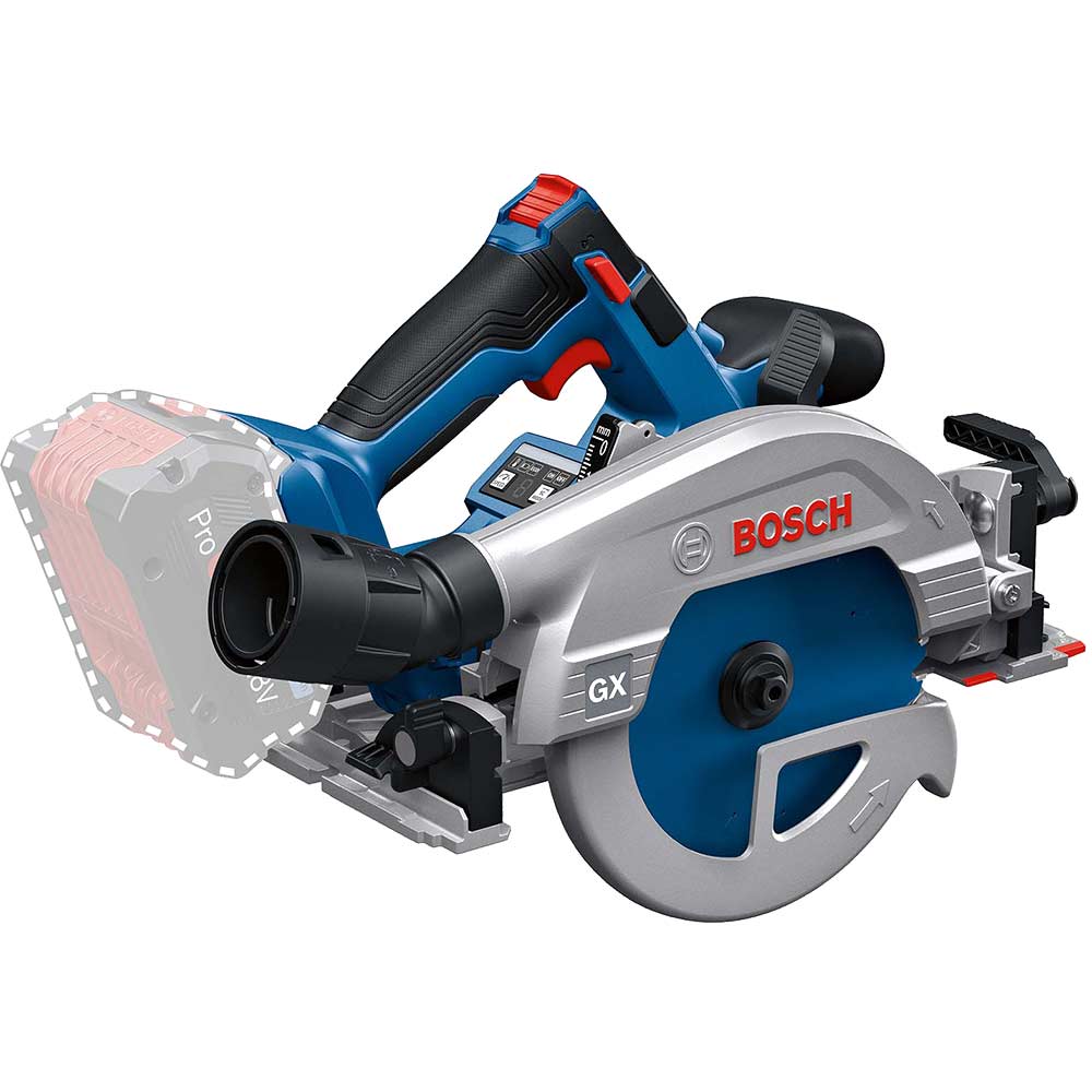 Bosch GKS 18V-57-2 GX 18v Cordless Rail Compatible Circular Saw 165mm No Batteries No Battery Charger No Case