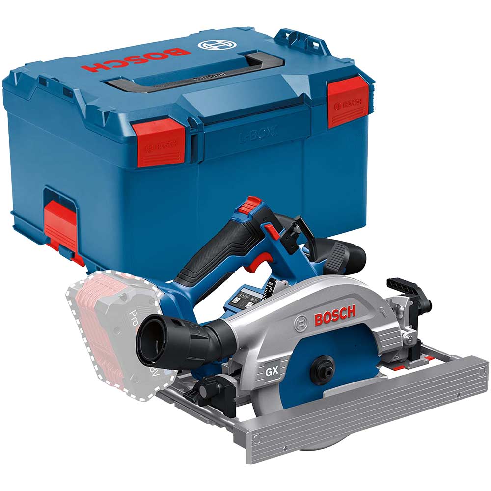 Bosch GKS 18V-57-2 GX 18v Cordless Rail Compatible Circular Saw 165mm No Batteries No Battery Charger Case