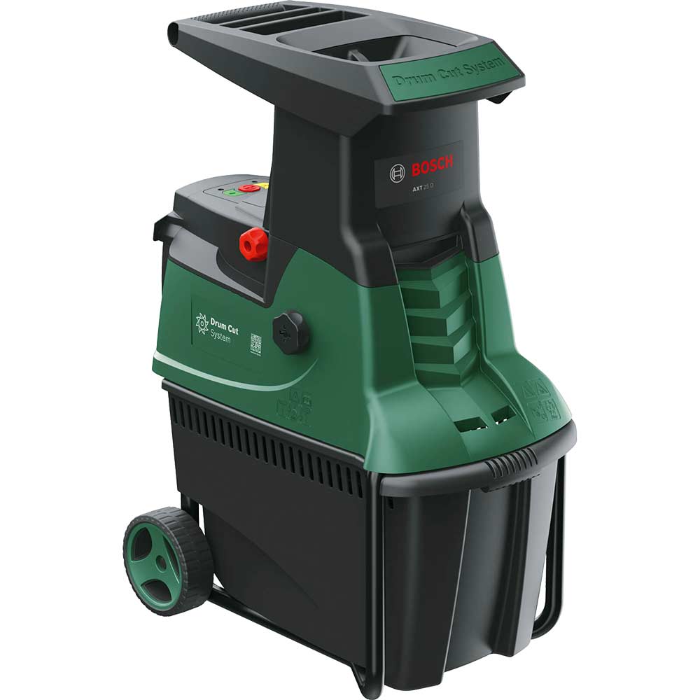 Bosch AXT 25 D Drum Garden Shredder FREE Safety Maintenance Kit & Loppers Worth £88