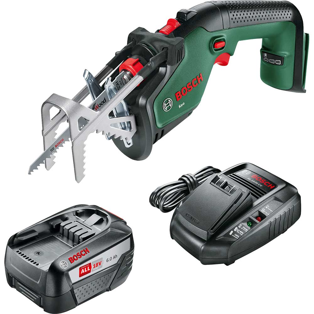 Image of Bosch KEO 18 LI 18v Cordless Reciprocating Pruning Saw 1 x 6ah Li-ion Charger