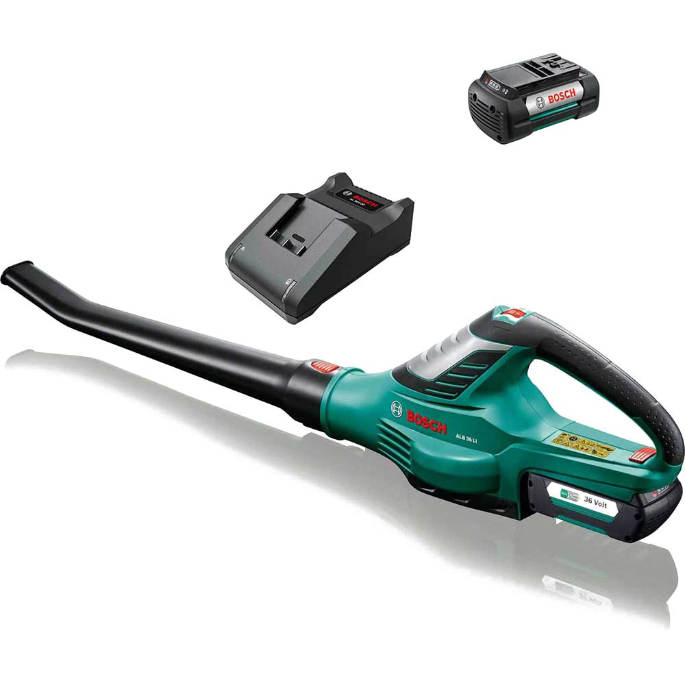 Image of Bosch ALB 36 LI 36v Cordless Garden Leaf Blower 2 x 4ah Li-ion Charger