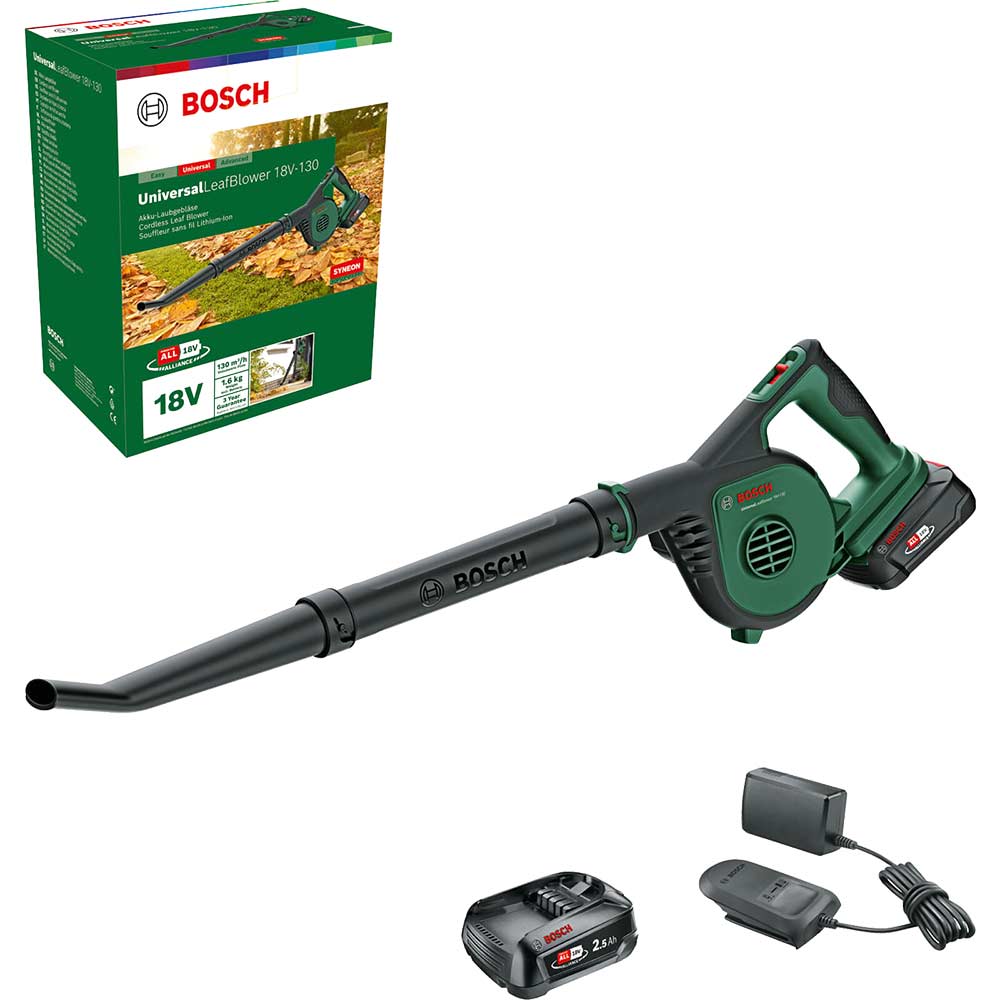 Photos - Leaf Blower Bosch UNIVERSALLEAFBLOWER 18V-130 P4A 18v Cordless Garden  2 x 