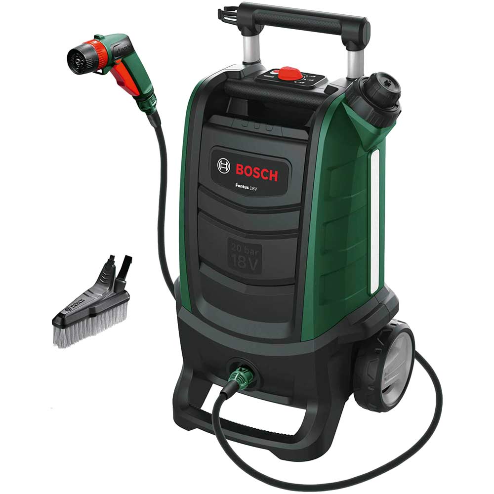 Image of Bosch FONTUS Gen II 18v Cordless Low Pressure Washer 20 Bar No Batteries No Charger