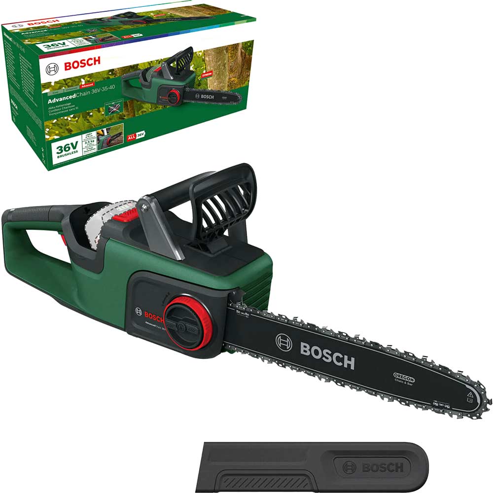 Image of Bosch ADVANCEDCHAIN 36V-35-30 36v Cordless Chainsaw 350mm No Batteries No Charger