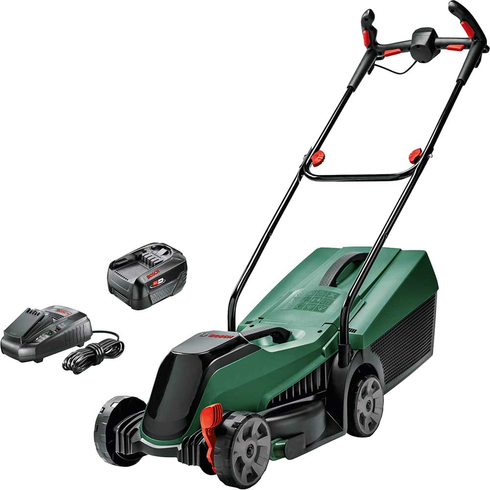 Bosch CITYMOWER 18-32 P4A 18v Cordless Rotary Lawnmower 320mm 1 x 4ah Li-ion Battery Charger