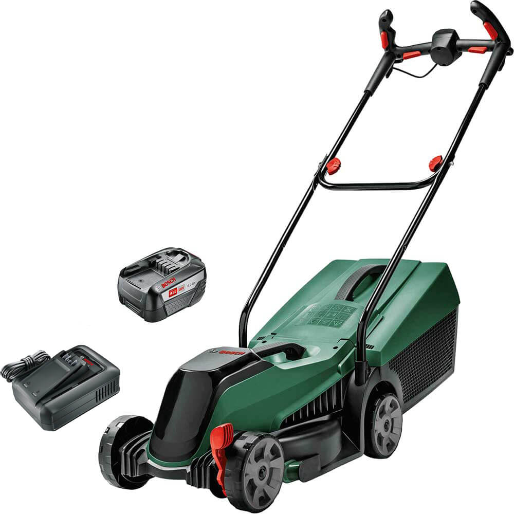 Bosch CITYMOWER 18-32 P4A 18v Cordless Rotary Lawnmower 320mm 1 x 6ah Li-ion Battery Charger