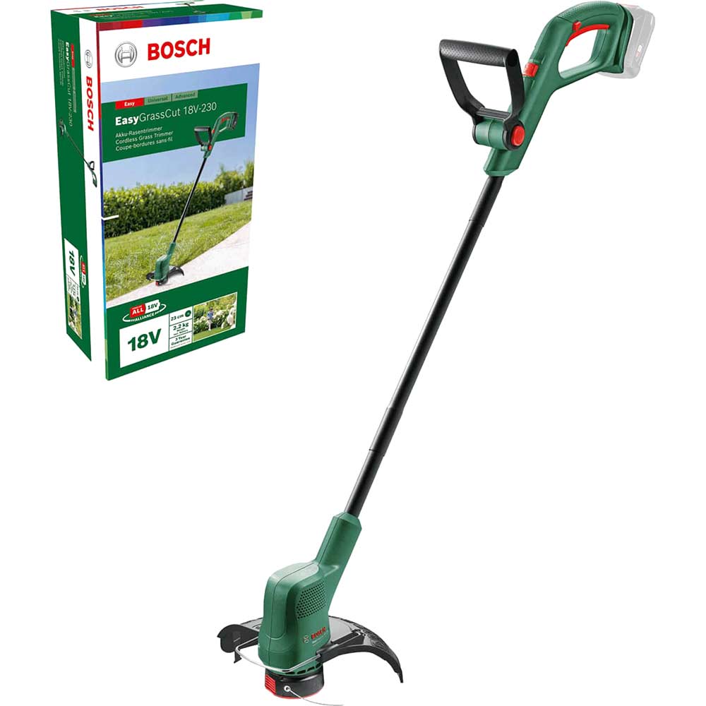 Image of Bosch EASYGRASSCUT 18V-230 18v Cordless Grass Trimmer and Edger 230mm No Batteries No Charger