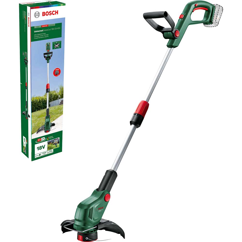 Bosch UNIVERSALGRASSCUT 18V-23-450 P4A 18v Cordless Grass Trimmer 230mm No Batteries No Charger