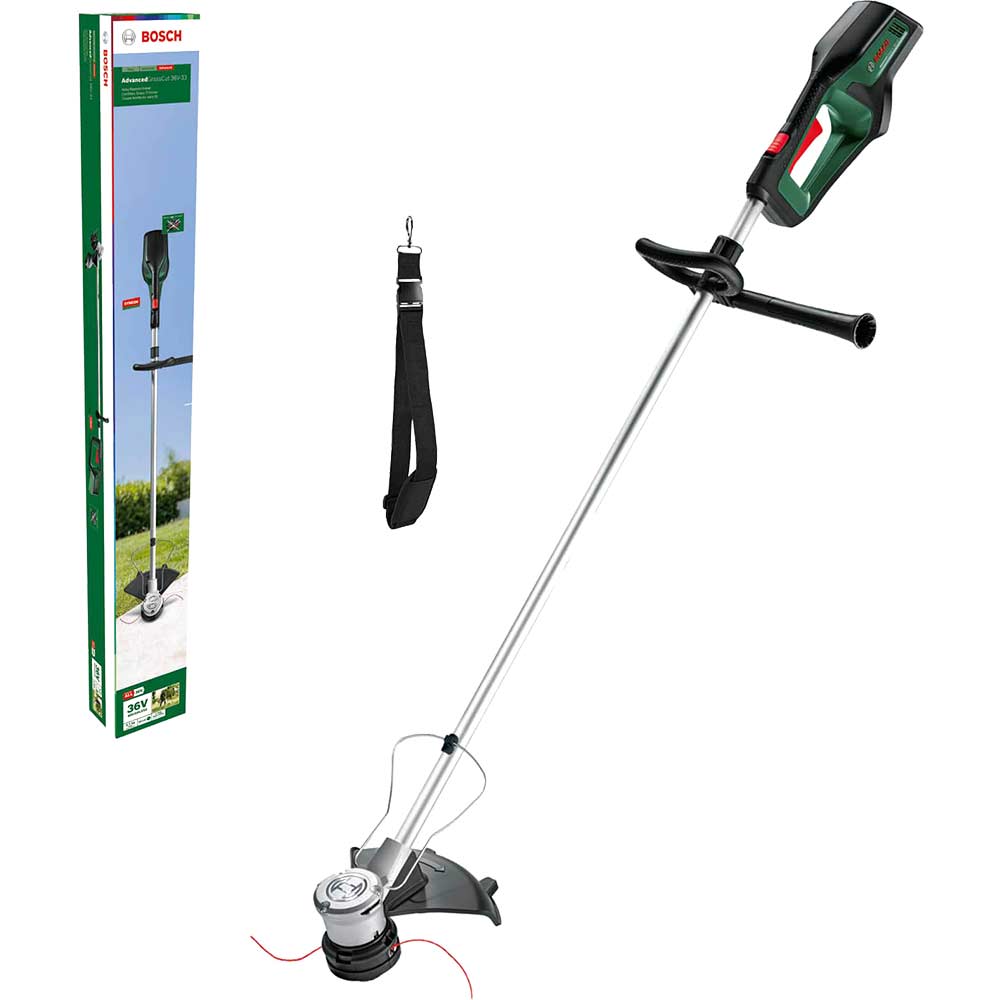 Image of Bosch ADVANCEDGRASSCUT 36V-33 36v Cordless Brushless Grass Trimmer 330mm No Batteries No Charger