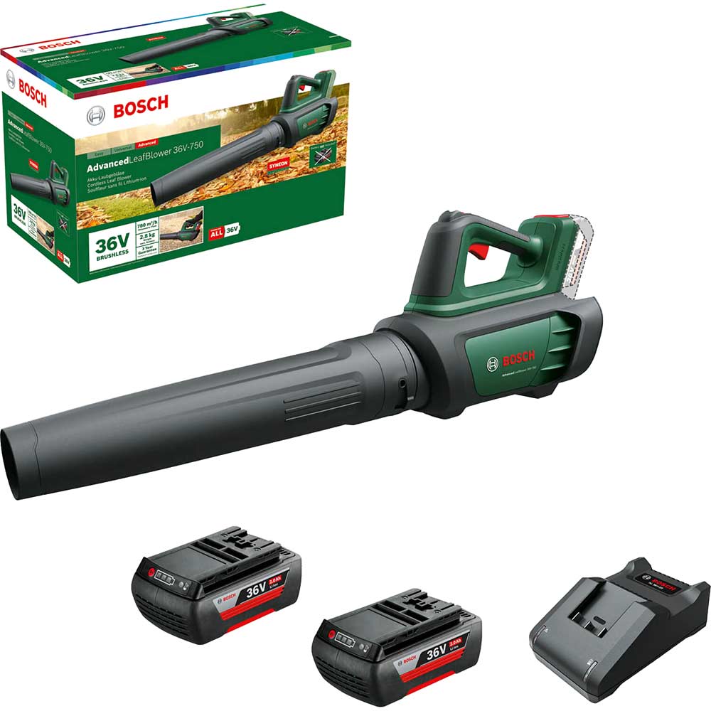 Photos - Leaf Blower Bosch ADVANCEDLEAFBLOWER 36V-750 Brushless Garden  2 x 2ah Li-i 