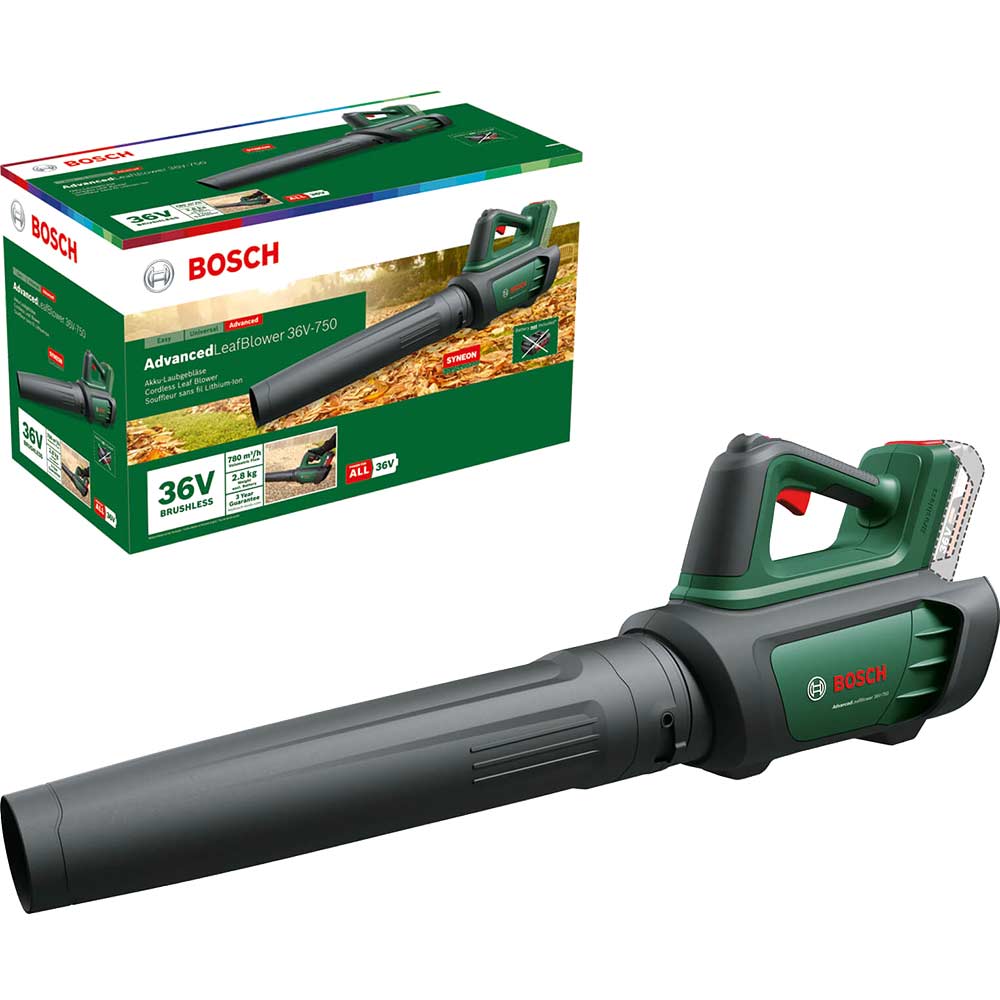 Image of Bosch ADVANCEDLEAFBLOWER 36V-750 Brushless Garden Leaf Blower No Batteries No Charger