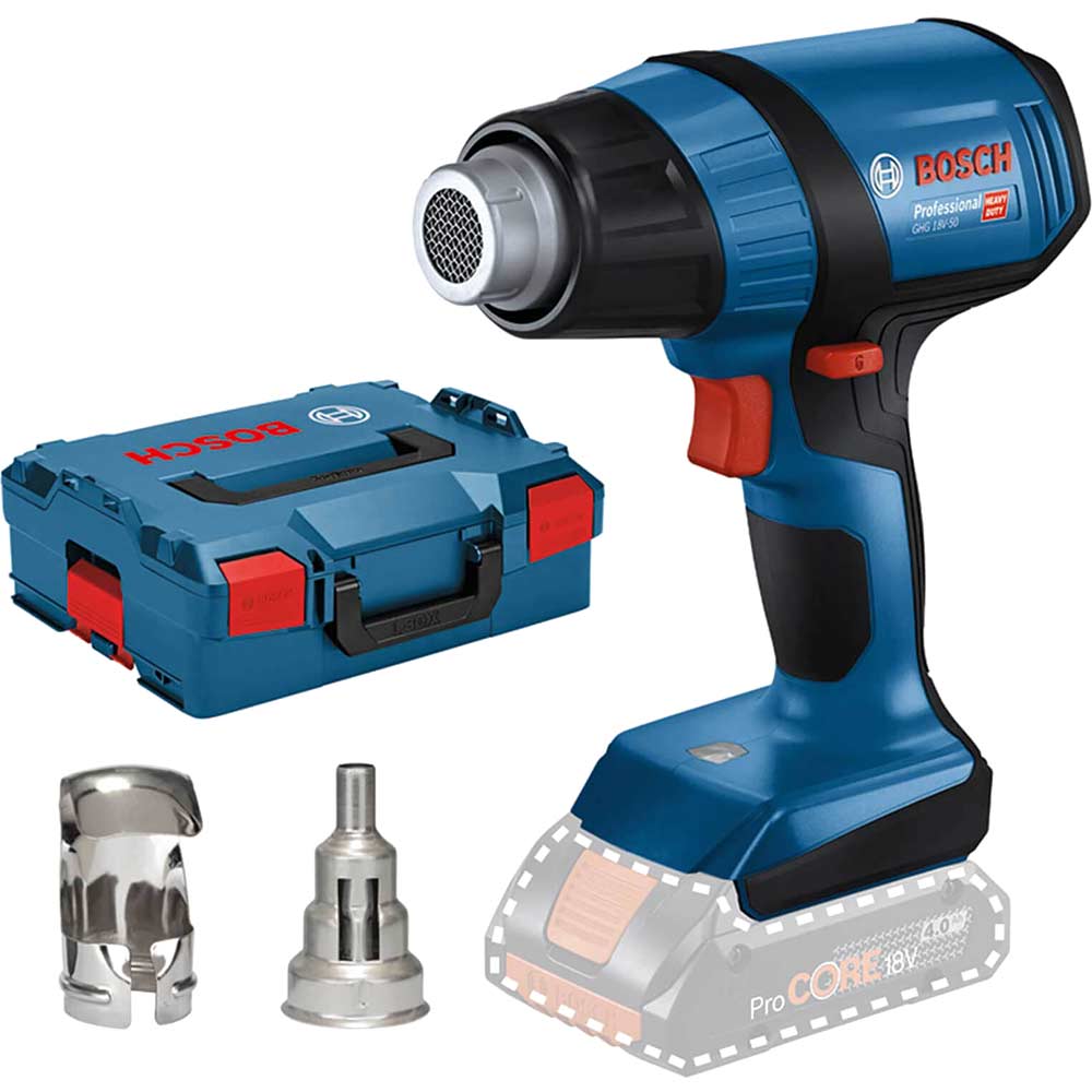 Image of Bosch GHG 18V-50 18V Cordless Heat Gun No Batteries No Charger Case