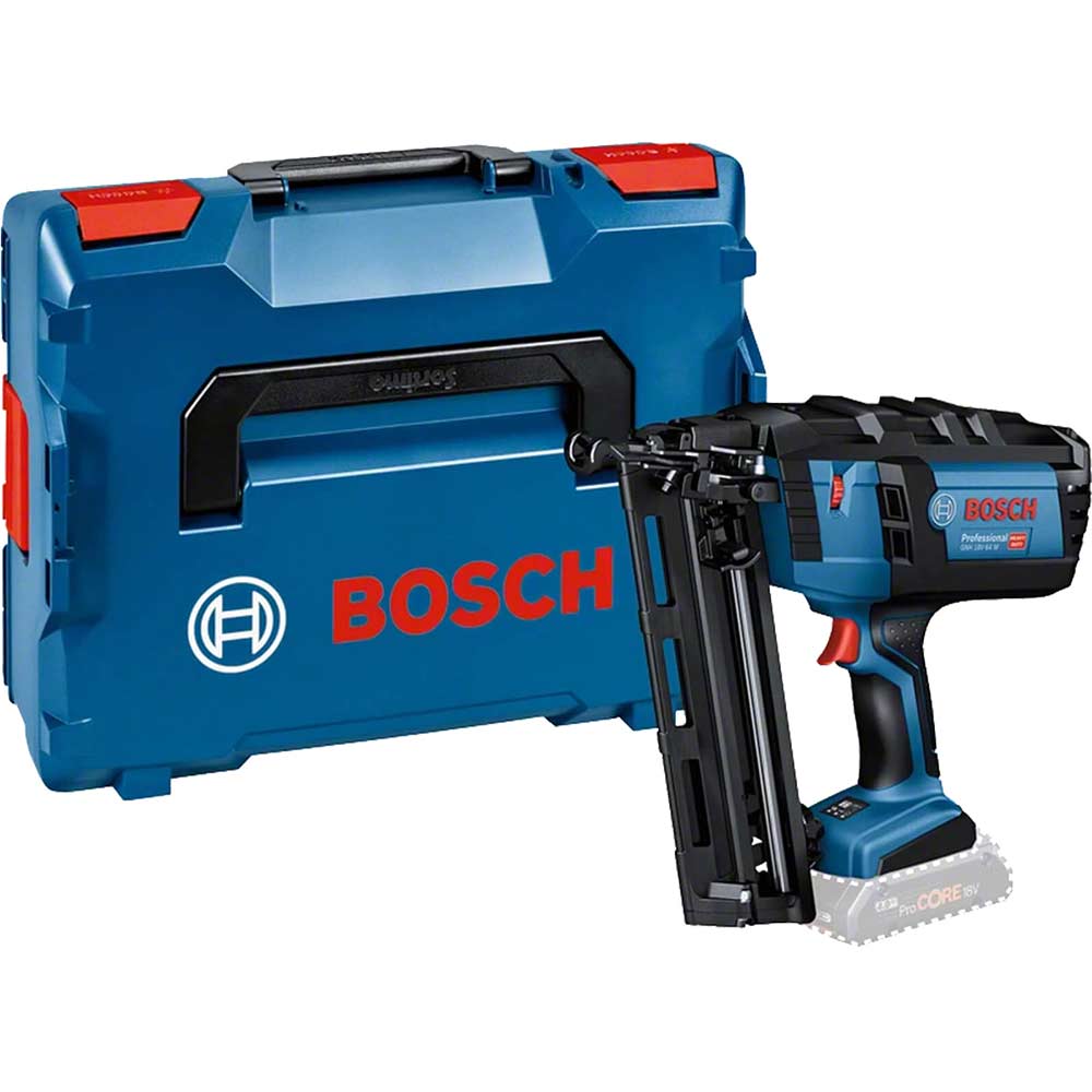 Bosch GNH 18V-64 M 18v Cordless 16g 2nd Fix Finish Nail Gun No Batteries No Battery Charger Case