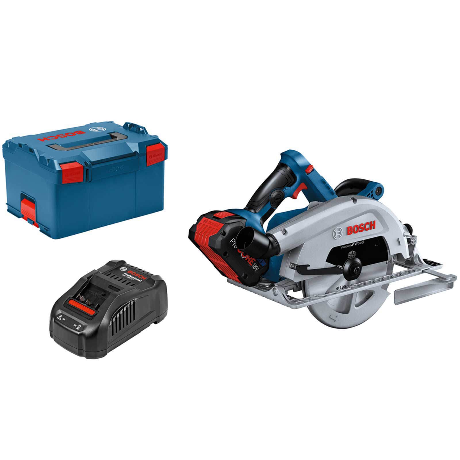Image of Bosch GKS 18V-68 C BITURBO 18v Brushless Connected Circular Saw 190mm 1 x 5.5ah Li-ion ProCore Charger Case